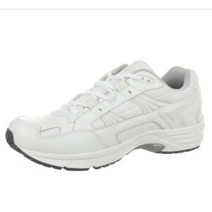 Vionic Sneaker Walker White Leather Mens 12 Wide‎ 23Walk Arch Support New